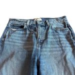 L'Agence Light Wash Jeans Wide Leg Distressed Knees 100% Cotton Size 27 Women's Photo 1