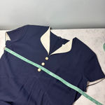 Danny & Nicole Vintage  Navy & White Sailor Dress Size 12 Photo 5