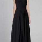 Monique Lhuillier NWT  Elegant Navy Blue One-Shoulder Dress Size 2 Photo 0