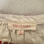 Solitaire  White Blouse with Pink Embroidery Photo 2