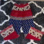 Boho Rose Wide Leg Pants Red Photo 2