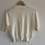 Madewell  Textural Stitch Cotton Sweater in Lighthouse, Size X-Small Photo 8