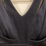 Reiss Designer Snares satin maxi dress size 0--navy lace detail Photo 3