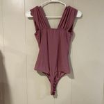 2 Saints Mauve Knot Front Bodysuit Women’s Medium Sleeveless Stretchy V Photo 1