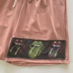 Via Penny Lane Reworked Apparel | The Rolling Stones Pink Graphic Shorts Large Photo 4
