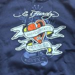 Ed Hardy NWT  Broken Heart and Fairytale Navy Eclipse Hoodies Sweatshirt Size S Photo 1