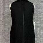 Chico's NEW WITH TAG Chico’s Black & Brown Checkered Reversible Quilted Zip-Up Vest Photo 3