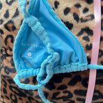 LA Hearts bright blue terry cloth strappy triangle bikini top Photo 7