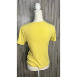 Levi's Women's Size Large Perfect Tee Lemon Yellow Short Sleeve Crewneck Shirt Photo 4
