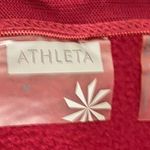 Athleta  wine red sweatshirt material (fuzzy soft inside) size medium skirt. Photo 3