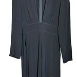 Reformation Mayhem Jumpsuit Black Lenzing Viscose Rayon Plunge Neckline Size 4 Photo 4