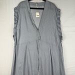 Free People  Gone Sailing Maxi Dress Nautical Stripe Twist Detailing Size Medium Photo 1