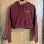 Alphalete Signature Maroon Cropped Fleece Hoodie Small NWT Photo 7