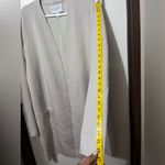 Carolina belle  Long Coat jacket Light Beige Open Front Jacket XL Photo 4