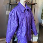 Apparis Stevie Faux Leather Coat Electric Purple Womens Size Small Photo 8