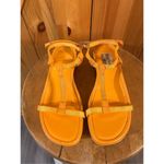 Lands' End Lands’ End ankle strap slide, tangerine size 6  Photo 1