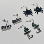 Lot Of 3 Dangle Pierced Earrings Halloween Photo 0