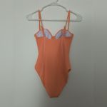 ONIA  Orange Crinkle Underwire One Piece Swimsuit Small Photo 2