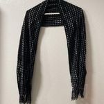 Croft & Barrow  dot line black Scarf Photo 0
