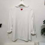 Twin Set White Cotton heart ❤️ T Photo 6