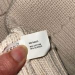 Gap Vintage Quarter Zip Long Sleeve Knit Crochet Pullover Sweater Cream Size XL Photo 5