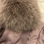 Decently winter women’s coat, XXL size, removable natural fur around the hood Brown Photo 6