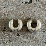 Sterling Silver Huggie Hoop Earrings 925 Photo 4