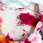 Armani Exchange Large Top Lipstick Clouds Tie Dye Handmade Jersey Knit Pink 416 Photo 10