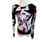 Love Sex Face Art Sweater Lightweight V Photo 2