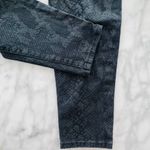 Kut From The Kloth Black Skinny Jean 2 Snake Print Ankle Length Rocker Sexy Biker Photo 5