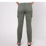 NYDJ NWOT  Sheri Slim Cargo Jeans- GREEN Photo 2