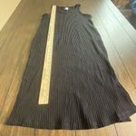 Athleta New GAP Maternity Black Rib Knit Midi Tank Dress Sizez Large Photo 3