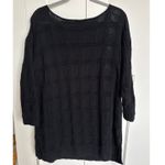 Pendleton Women’s Black Jamison Square Knit Pullover Sweater, Size XL Petite EUC Photo 1