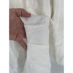 Anthropologie  Pilcro Tucked-Knee Tapered‎ Trousers Linen Size 29 White Photo 4