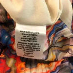 Leith  Pink Multi Pastel Wavy Abalone Print Stretch Ribbed Skirt sz large… Photo 4