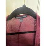 American Eagle Cardigan Womens Size Medium Dark Red Open Front Lightweight Photo 1