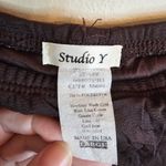 Studio Y  Brown Pleated Cottagecore Swishy Layered Skirt Photo 4