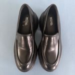 Michael Kors Shiloh Black Leather Chunky Lug Sole Platform Loafers Photo 7