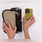 Coach NWT  Coachtopia Leather Micro Wavy Dinky Bag n Black Photo 5