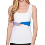 Eleven by Venus Williams aztec collection drill tank top size S White Photo 0