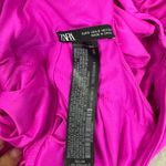 ZARA Large Ruffle Swimsuit fuchsia Pink Size Small Photo 3
