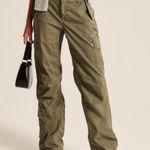 Abercrombie & Fitch A&F Reissue Collection 2000s Y2K Utility Cargo Pant Green S Photo 0