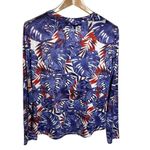 Silver Bait Fishing Gear performance tee Blue red white floral pattern Size L Size L Photo 1