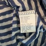 Cooperative 🏷️ Blue and Gray Striped Top, Size Small Photo 5