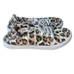 Madden Girl Marisa Faux Fur Lined Cheetah Print Canvas Laced Sneakers size 8.5 Photo 5
