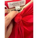 Rachel Zoe Nico Drape gown Long Formal Dress Pink / Red Satin 2 Photo 6