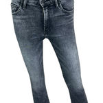 MOTHER Denim MOTHER Black Cropped The Insider Crop Step Fray Jeans Size 24 Photo 0