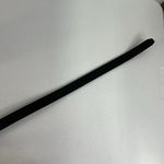 Kate Spade  New York M/L Black Leather Belt White Accent Hidden Buckle Skinny Photo 6