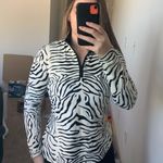 J. McLaughlin  Cheetah Print Athletic Half Zip  Photo 0