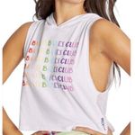 Wildfox Badass Babes Club Crop White Tank Top Hoodie Size Small Photo 0